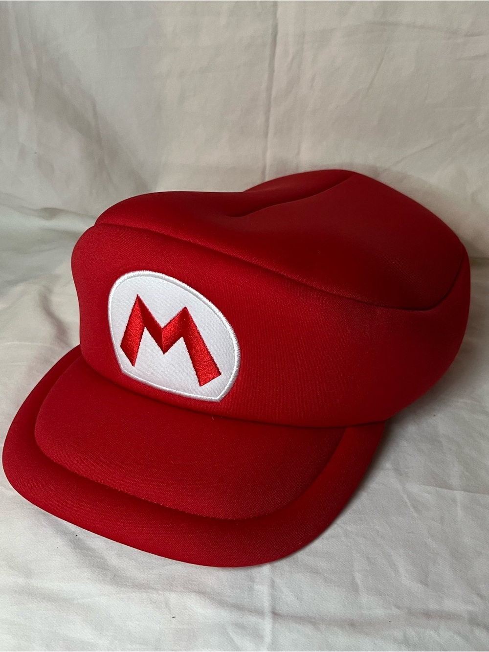 Nintendo Super Mario Bros Cosplay Hat Cap Red Foam Padded Embroidered M